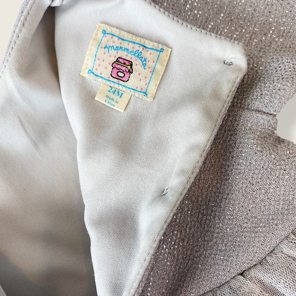 Marmellata 24M Silver Tulle Toddler Tunic Top - Picture 5 of 6